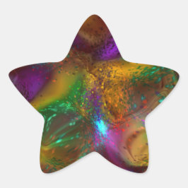 Alle Aglow Abstract Ster Sticker
