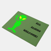 "Alle Aliens Welkom!" Funny Doormat Deurmat (Schuin)