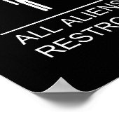 ALLE ALIËNTEN HERSTELLEN POSTER (Hoek)