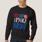 Alle Amerca Bruh Brillen - USA Vlag 4 juli Trui (Voorkant)