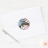 Alle American Angler Ronde Sticker (Envelop)