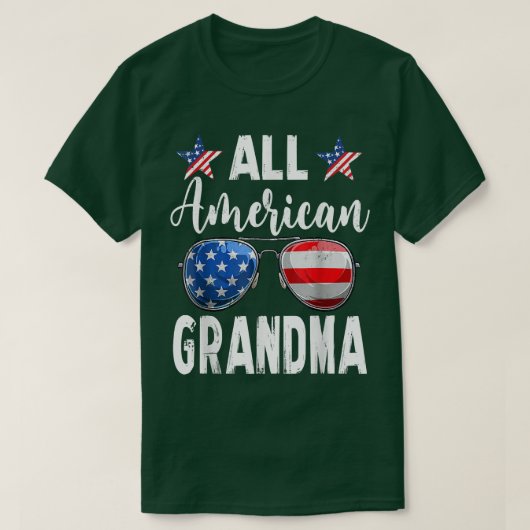 Alle American Grandma Matching Family 4e van T-shirt (Design voorkant)