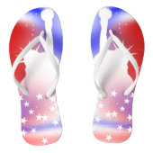 Alle American Red White Blue Teenslippers (Voetbed)