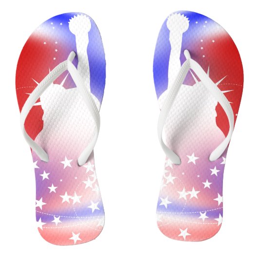 Alle American Red White Blue Teenslippers (Voetbed)
