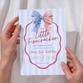 Alle Amerikaanse 1e Verjaardag Nodig Patriottische Kaart