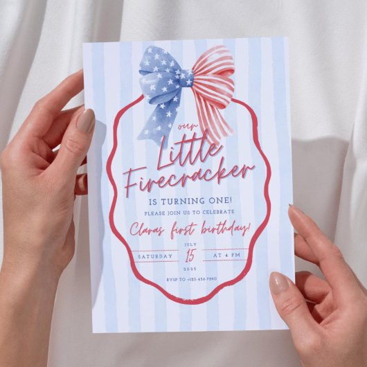 Alle Amerikaanse 1e Verjaardag Nodig Patriottische Kaart