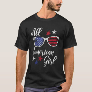 Alle Amerikaanse 4th van juli Patriottische VS vla T-shirt