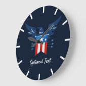 Alle Amerikaanse adelaars en vlagpatriottici Grote Klok (Hoek)