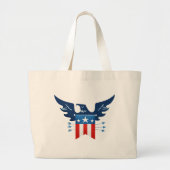 Alle Amerikaanse adelaars en vlagpatriottici Grote Tote Bag (Voorkant)