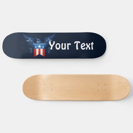 Alle Amerikaanse adelaars en vlagpatriottici Persoonlijk Skateboard (Horizontaal)