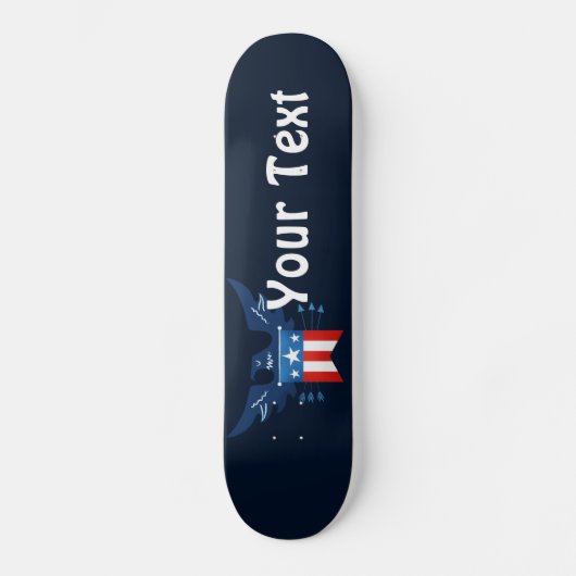 Alle Amerikaanse adelaars en vlagpatriottici Persoonlijk Skateboard (Voorkant)