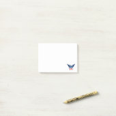 Alle Amerikaanse adelaars en vlagpatriottici Post-it® Notes (Op bureau)