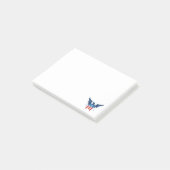 Alle Amerikaanse adelaars en vlagpatriottici Post-it® Notes (Schuin)