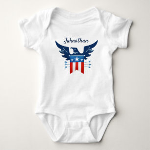 Alle Amerikaanse adelaars en vlagpatriottici Romper