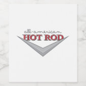 Alle Amerikaanse auto's Wijn Etiket (Enkel label)