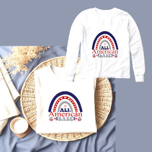 Alle Amerikaanse Babe Rood Wit Blauw Patriottische