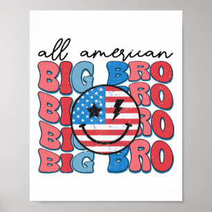 Alle Amerikaanse Big Bro Groovy Matching Family 4e Poster