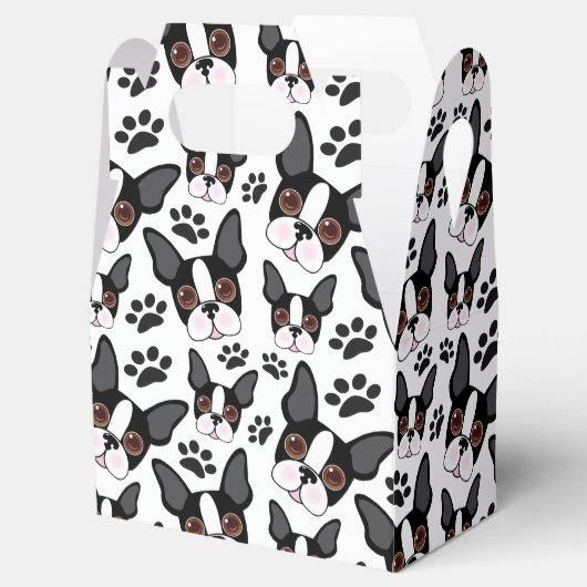 Alle Amerikaanse Boston Terrier Pet Puppy Dog Bedankdoosjes (Geopend)