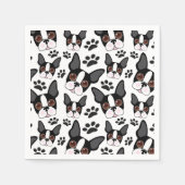 Alle Amerikaanse Boston Terrier Pet Puppy Dog Servet (Voorkant)