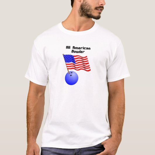Alle Amerikaanse Bowler T-shirt (Voorkant)