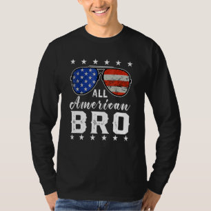 Alle Amerikaanse Bro 4 juli Mannen Familie die S a T-shirt