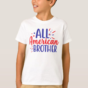 Alle Amerikaanse broer 4 juli T-Shirt voor kindere