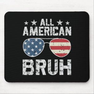 Alle Amerikaanse Bruh 4 juli Jongen Muismat
