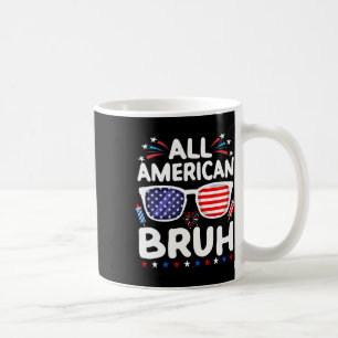 Alle Amerikaanse Bruh 4th of July Boys Patriottisc Koffiemok