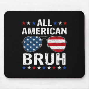 Alle Amerikaanse Bruh 4th of July Boys Patriottisc Muismat