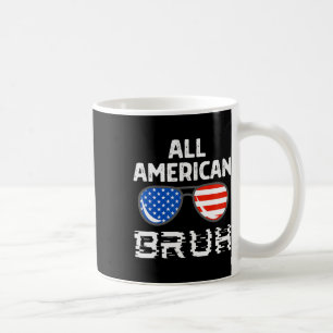 Alle Amerikaanse Bruh 4th of July Jongens Patriott Koffiemok