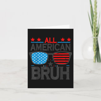 Alle Amerikaanse Bruh Cool Sungles 4 juli Boy T-sh Kaart