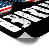 Alle Amerikaanse Bruh Grappig Vlag van de VS Happy Poster (Hoek)