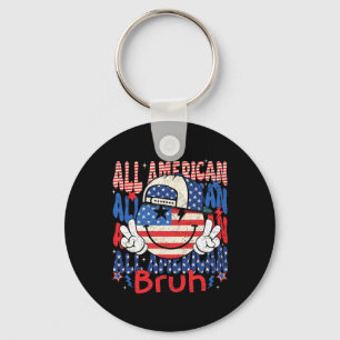 Alle Amerikaanse Bruh Matching familie 4 juli Amer Sleutelhanger