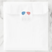 Alle Amerikaanse Bruh Matching Family Patriotic 4e Ronde Sticker (Tas)