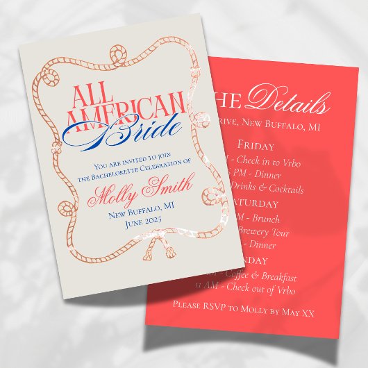 Alle Amerikaanse bruid Bachelorette Weekend reissc Kaart