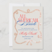 Alle Amerikaanse bruid Bachelorette Weekend reissc Kaart (Voorkant)