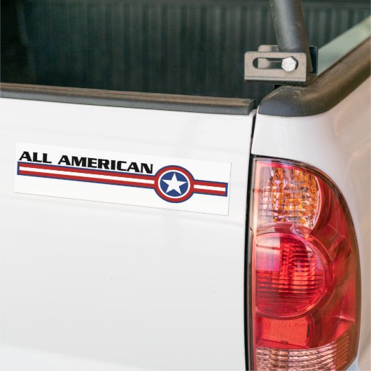 Alle Amerikaanse bumpersticker (Op Truck)