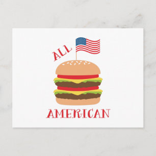 Alle Amerikaanse Burger Briefkaart
