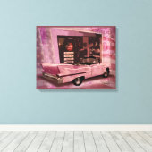 Alle Amerikaanse Collage van 50 jaar Canvas Afdruk (Insitu (Houten vloer))