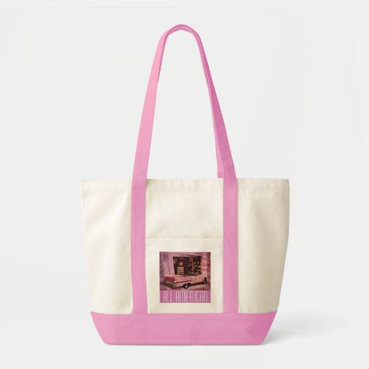 Alle Amerikaanse Collage van 50 jaar Tote Bag (Voorkant)