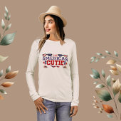 Alle Amerikaanse Cutie Sterren en Stripe Rood Wit Tri-Blend Shirt