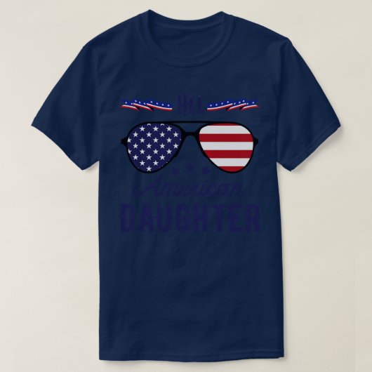 Alle Amerikaanse dochters op 4 juli Zonnebrillen ( T-shirt (Design voorkant)