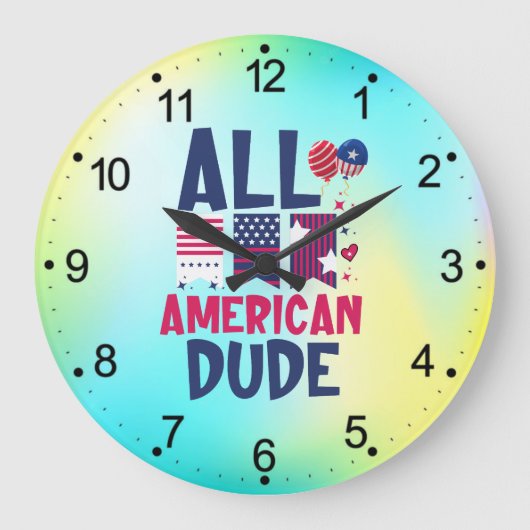 Alle Amerikaanse Dude-96993 Grote Klok (Voorkant)