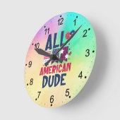 Alle Amerikaanse Dude-96993 Ronde Klok (Hoek)
