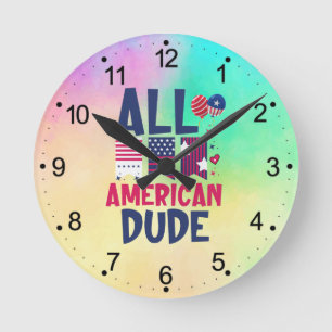 Alle Amerikaanse Dude-96993 Ronde Klok