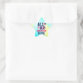 Alle Amerikaanse Dude-96993 Ster Sticker (Tas)