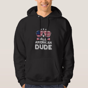 Alle Amerikaanse Dude USA Zonnebrillen Familie Mat Hoodie