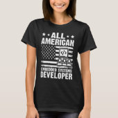 Alle Amerikaanse Embedded Systems Developer T-shirt (Voorkant)
