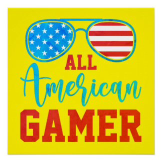 ALLE AMERIKAANSE GAMER PERFECT POSTER