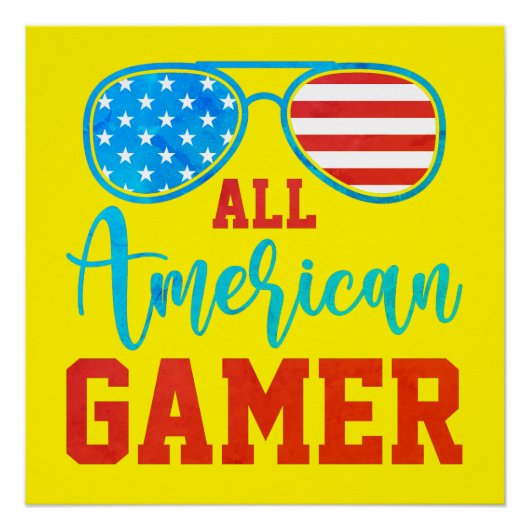 ALLE AMERIKAANSE GAMER PERFECT POSTER (Voorkant)